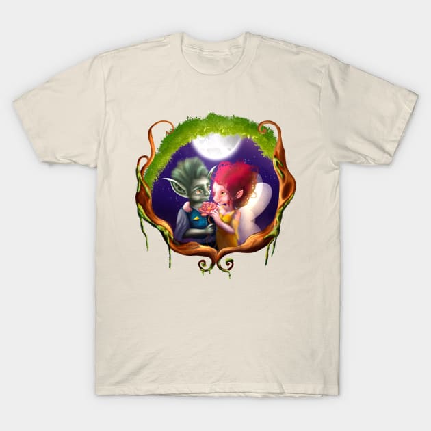 Love and Fae T-Shirt by Mushrooms And Stardust